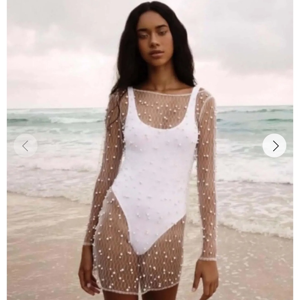 Ezili Swim Coverup with pearls
